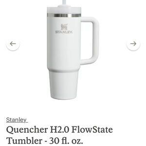 New 30oz White Stanley Cup